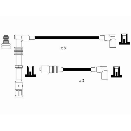 Z&uuml;ndleitungssatz NGK 44339 f&uuml;r AUDI SEAT SKODA VW LAMBORGHINI BENTLEY