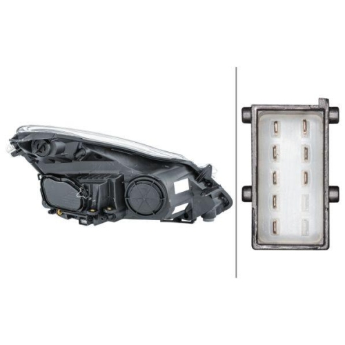 HELLA Hauptscheinwerfer 1EG 354 534-011 für OPEL GENERAL MOTORS, links