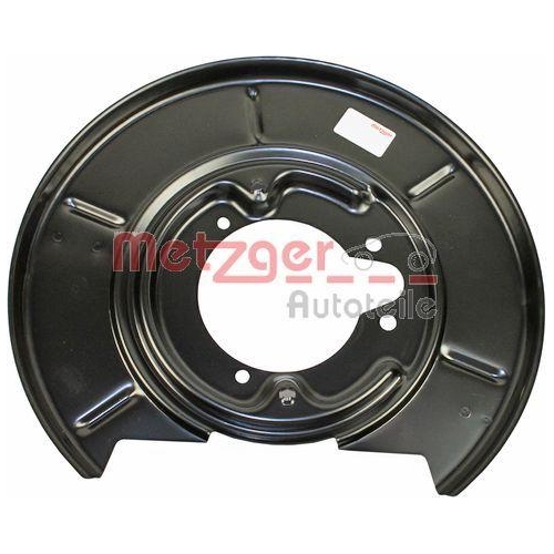 Spritzblech, Bremsscheibe METZGER 6115062 für BMW, Hinterachse rechts