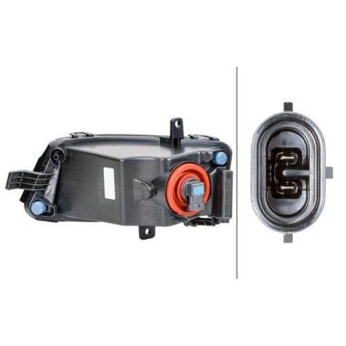 HELLA Nebelscheinwerfer 1ND 011 223-121 für VW, rechts