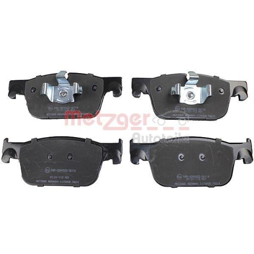Bremsbelagsatz, Scheibenbremse METZGER 1170935 GREENPARTS f&uuml;r VOLVO, Vorderachse
