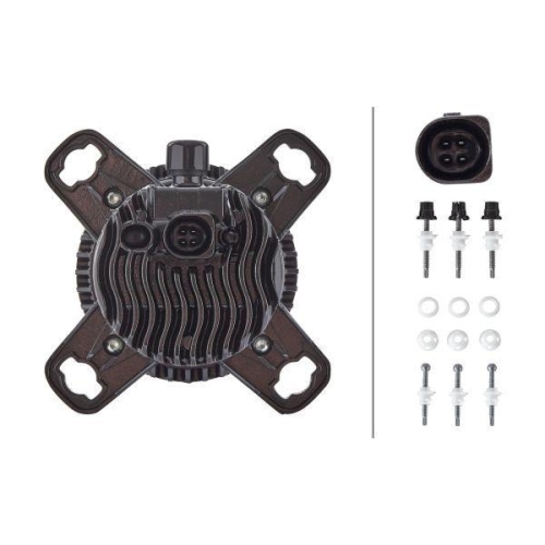 HELLA Scheinwerfereinsatz, Hauptscheinwerfer 1ML 012 488-031 f&uuml;r DAF VAN HOOL