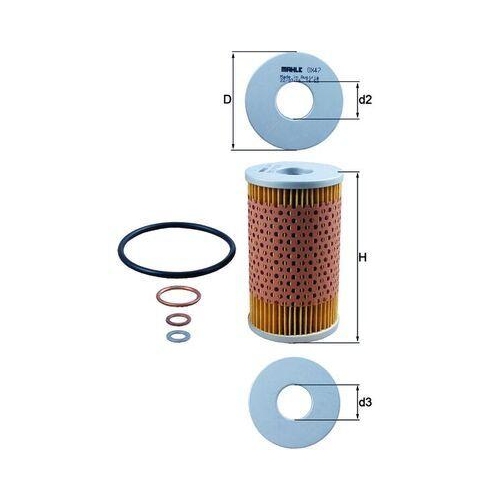 Ölfilter KNECHT OX 47D für FORD GMC MERCEDES-BENZ RENAULT CASE IH MWM FENDT