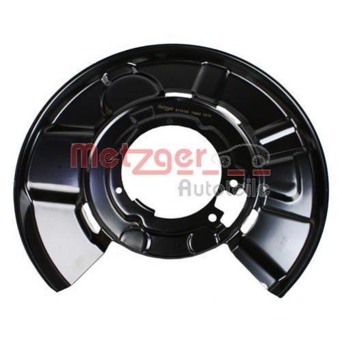 Spritzblech, Bremsscheibe METZGER 6115155 GREENPARTS für BMW, Hinterachse links