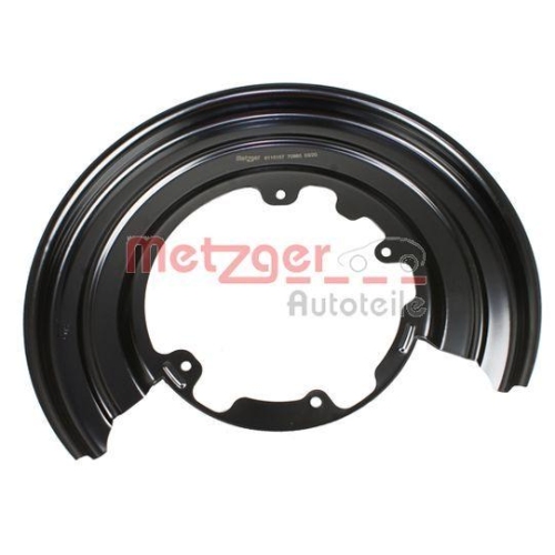 Spritzblech, Bremsscheibe METZGER 6115157 f&uuml;r IVECO, Hinterachse links