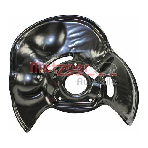 Spritzblech, Bremsscheibe METZGER 6115100 f&uuml;r MERCEDES-BENZ, Vorderachse rechts