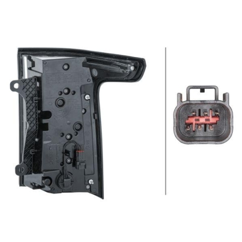 HELLA Heckleuchte 2SK 354 864-031 für LAND ROVER, links