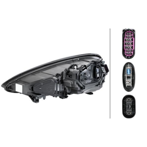 HELLA Hauptscheinwerfer 1ZT 011 099-541 für PORSCHE, rechts