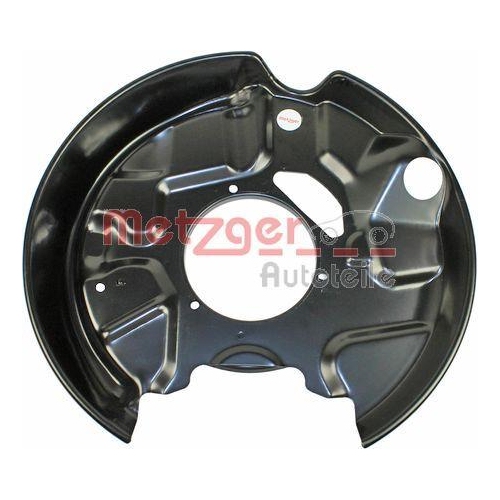 Spritzblech, Bremsscheibe METZGER 6115101 f&uuml;r MERCEDES-BENZ, Hinterachse links