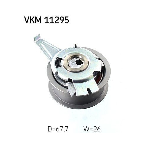 Spannrolle, Zahnriemen SKF VKM 11295 f&uuml;r AUDI SEAT SKODA VW, links