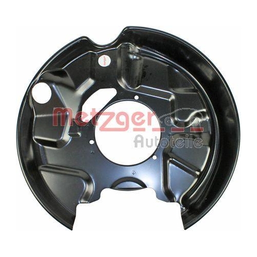 Spritzblech, Bremsscheibe METZGER 6115102 f&uuml;r MERCEDES-BENZ, Hinterachse rechts
