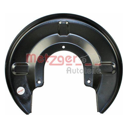 Spritzblech, Bremsscheibe METZGER 6115106 f&uuml;r VAG, Hinterachse links