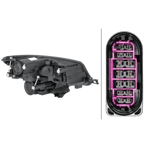 HELLA Hauptscheinwerfer 1LF 012 669-111 f&uuml;r SKODA, links