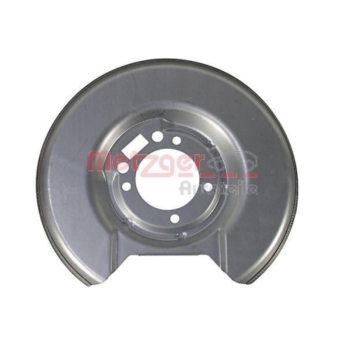 Spritzblech, Bremsscheibe METZGER 6115166 f&uuml;r VOLVO, Hinterachse rechts