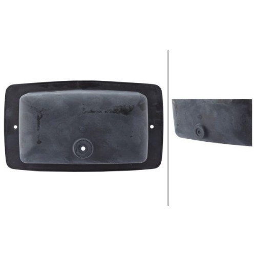 HELLA Gehäuse, Arbeitsscheinwerfer 9BG 993 345-001 für KÄSSBOHRER VAN HOOL VOLVO