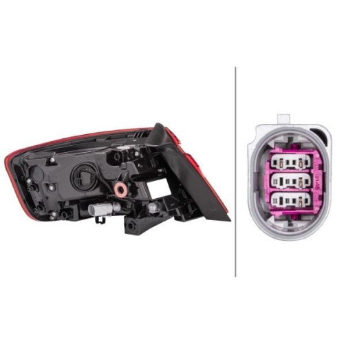 HELLA Heckleuchte 2SD 012 836-101 für AUDI, rechts