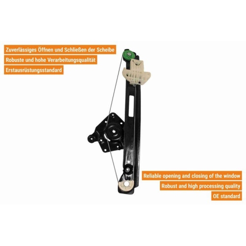 VAICO Fensterheber links und rechts elektrisch hinten V25-0370 + V25-0371 f&uuml;r FORD