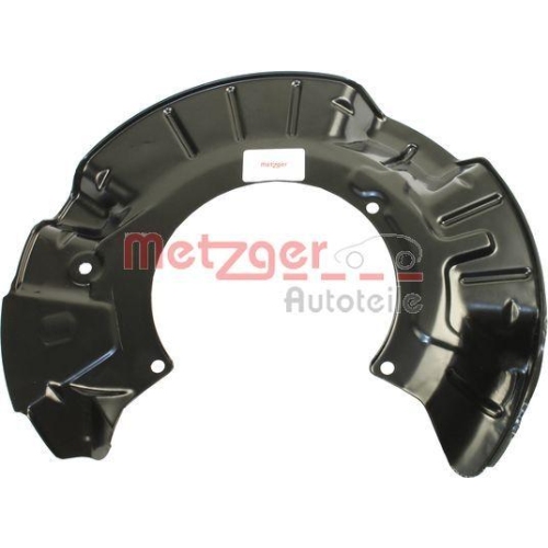 Spritzblech, Bremsscheibe METZGER 6115130 f&uuml;r MINI, Vorderachse rechts
