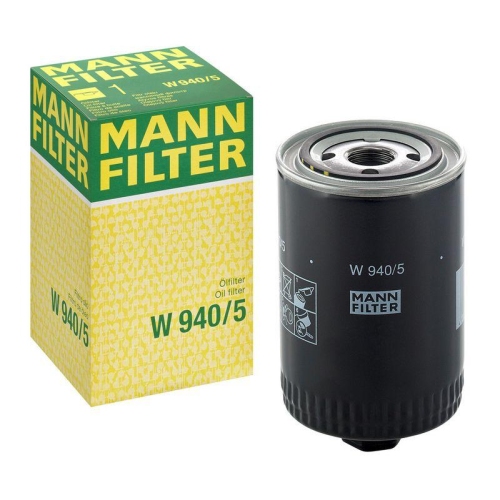 Filter, Arbeitshydraulik MANN-FILTER W 940/5 f&uuml;r DAF FIAT FORD HANOMAG HENSCHEL