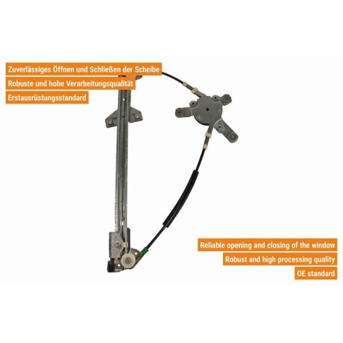 VAICO Fensterheber links und rechts elektrisch vorne V10-6191 + V10-6192 f&uuml;r VW