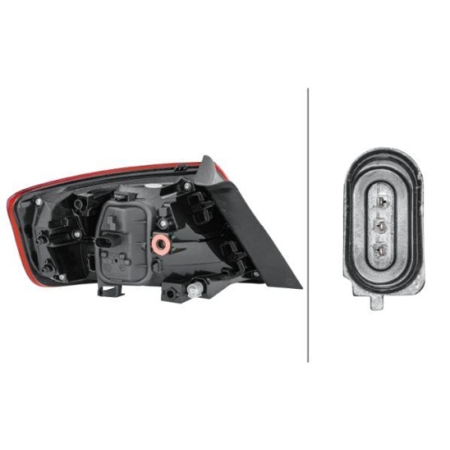 HELLA Heckleuchte 2SD 012 838-041 f&uuml;r AUDI, rechts
