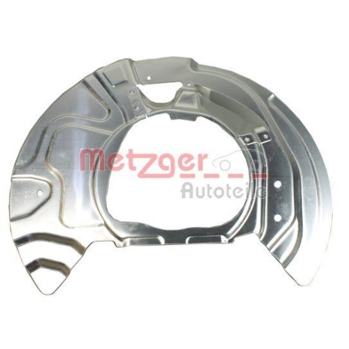 Spritzblech, Bremsscheibe METZGER 6115173 GREENPARTS f&uuml;r BMW, Vorderachse links