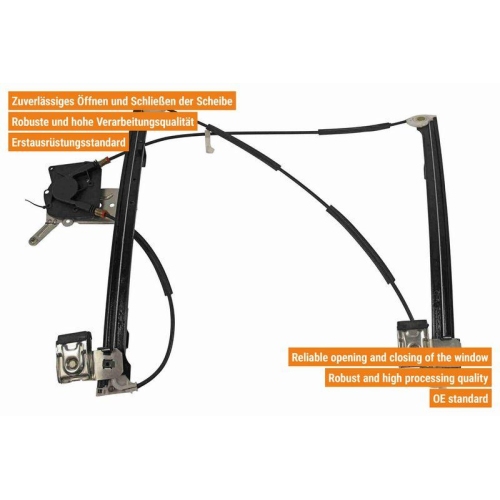 VAICO Fensterheber links und rechts elektrisch vorne V10-2337 + V10-2338 f&uuml;r VW