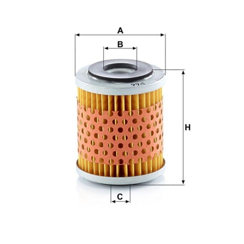 Kraftstofffilter MANN-FILTER P 66 x f&uuml;r IVECO MERCEDES-BENZ SCANIA VOLVO IRISBUS