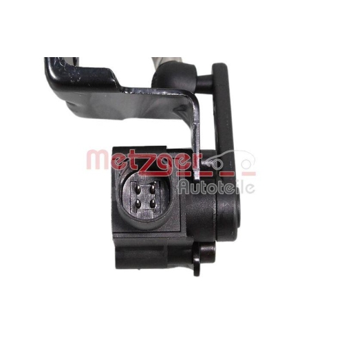 Sensor, Leuchtweitenregulierung METZGER 0901418 f&uuml;r SEAT VW, Hinterachse links