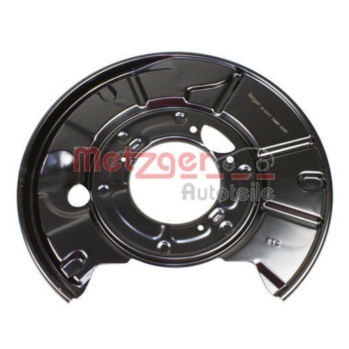 Spritzblech, Bremsscheibe METZGER 6115177 f&uuml;r MERCEDES-BENZ, Hinterachse links