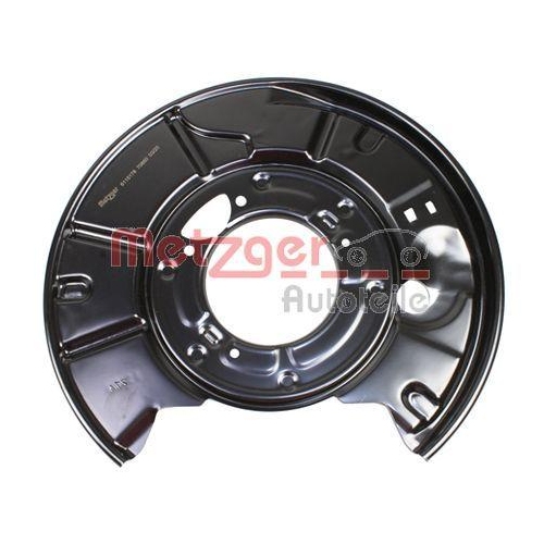 Spritzblech, Bremsscheibe METZGER 6115178 f&uuml;r MERCEDES-BENZ, Hinterachse rechts