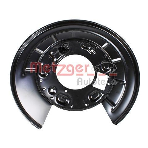 Spritzblech, Bremsscheibe METZGER 6115179 f&uuml;r LAND ROVER, Hinterachse links