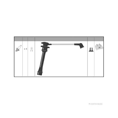 Z&uuml;ndleitungssatz HERTH+BUSS JAKOPARTS J5380503 f&uuml;r HYUNDAI KIA