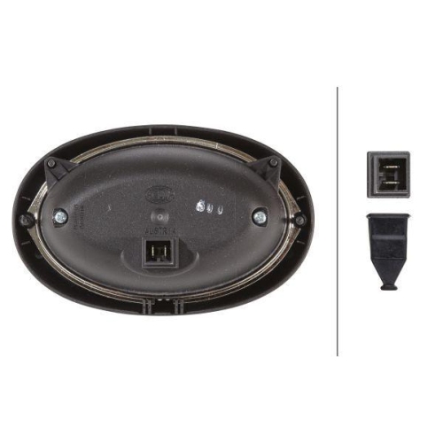 HELLA Arbeitsscheinwerfer 1GA 996 161-351 für MASSEY FERGUSON HAMM VALMET KRONE