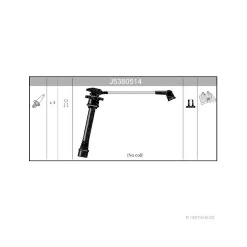 Z&uuml;ndleitungssatz HERTH+BUSS JAKOPARTS J5380514 f&uuml;r HYUNDAI KIA