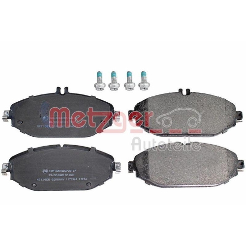Bremsbelagsatz, Scheibenbremse METZGER 1170963 GREENPARTS f&uuml;r MERCEDES-BENZ