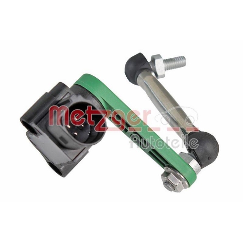 Sensor, Leuchtweitenregulierung METZGER 0901516 GREENPARTS f&uuml;r VW, Hinterachse