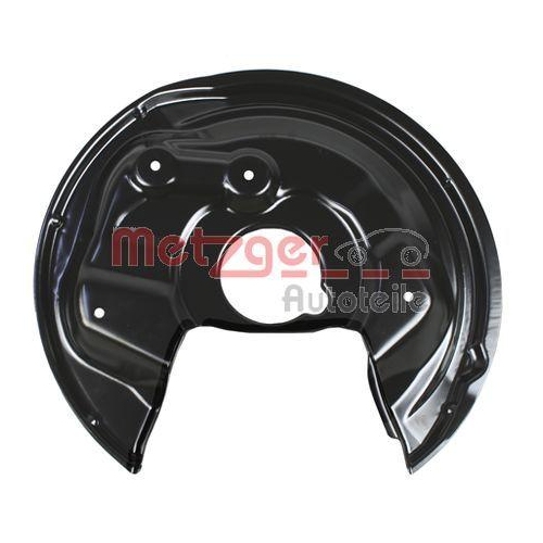 Spritzblech, Bremsscheibe METZGER 6115183 GREENPARTS für VAG, Hinterachse links