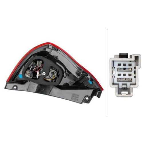 HELLA Heckleuchte 2SD 354 850-021 für FORD, rechts