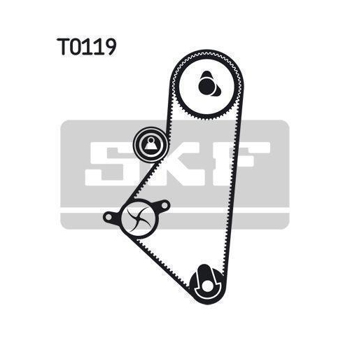 Wasserpumpe + Zahnriemensatz SKF VKMC 03202-1 f&uuml;r CITRO&Euml;N FIAT LANCIA PEUGEOT
