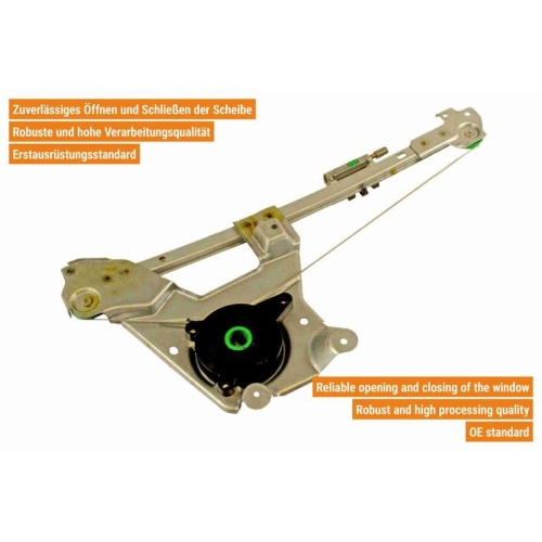 VAICO Fensterheber links und rechts elektrisch hinten V10-9805 + V10-9806 f&uuml;r VW