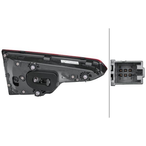HELLA Heckleuchte 2SV 012 247-281 für AUDI, rechts