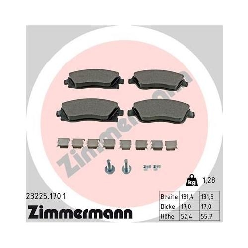 Bremsscheibe ZIMMERMANN 430.1490.20 COAT Z für OPEL GENERAL MOTORS, Vorderachse