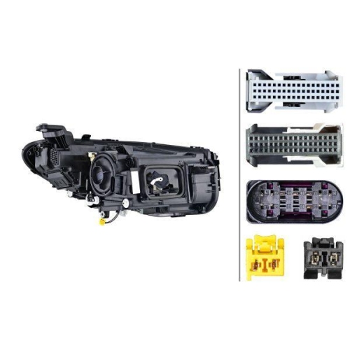 HELLA Hauptscheinwerfer 1EX 015 619-711 f&uuml;r MERCEDES-BENZ, links