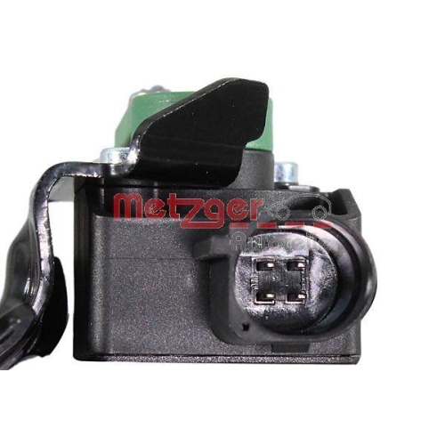 Sensor, Leuchtweitenregulierung METZGER 0901429 f&uuml;r AUDI, Hinterachse links