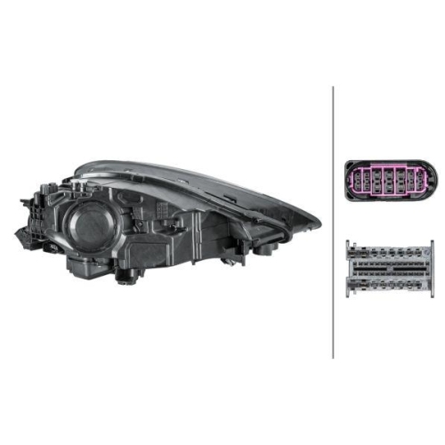 HELLA Hauptscheinwerfer 1EX 014 690-031 für PORSCHE, links