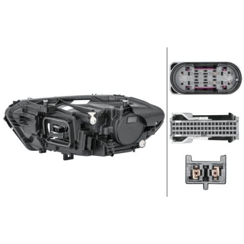 HELLA Hauptscheinwerfer 1EX 015 091-821 für MERCEDES-BENZ, rechts