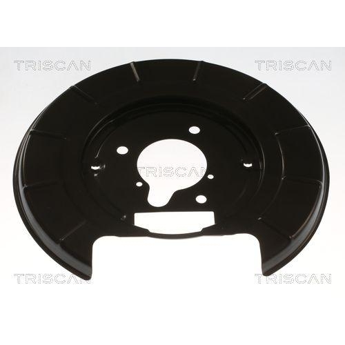 Spritzblech, Bremsscheibe TRISCAN 8125 28206 f&uuml;r PEUGEOT, Hinterachse rechts