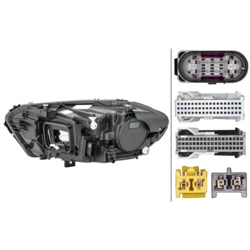 HELLA Hauptscheinwerfer 1EX 015 091-921 für MERCEDES-BENZ, rechts