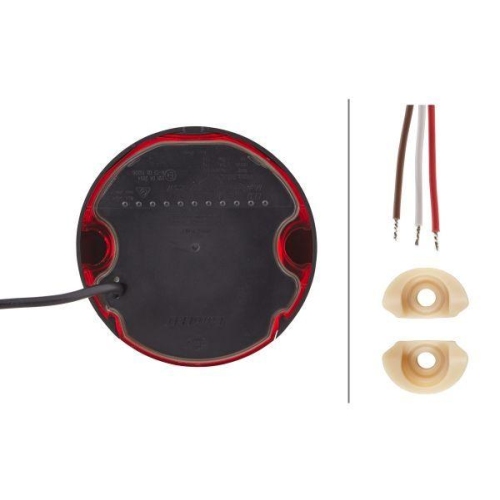 HELLA Heckleuchte 2SB 959 821-601 für DAF SCANIA GOLDHOFER TEREX SANY, links